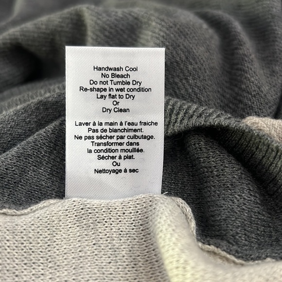 Aritzia Babaton Silk/Cotton/Cashmere Blend Sweater Tie Back 3/4 Sleeve - Picture 12 of 13